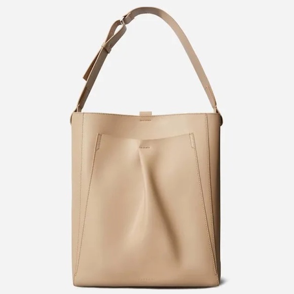 EVERLANE - The Studio Bag Tan Premium Leather Tote Bag - Picture 1 of 2